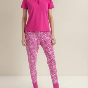 Pijama Mujer Lady Genny J-739 Cotton Estampado Frambuesa M