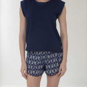 Pijama Mujer Lady Genny J-897 Cotton Azul L