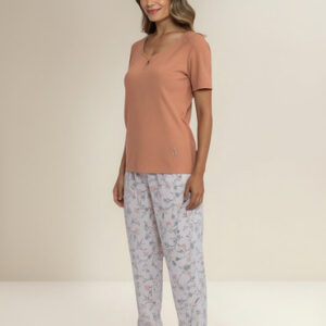 Pijama Mujer Lady Genny J-905 Cotton Ocre M